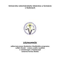 Záznamník odbornej praxe študentov študijného programu vzťah človeka - zviera a jeho využitie v canisterapii a hipoterapii - externá forma štúdia