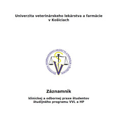 Záznamník  klinickej a odbornej praxe študentov študijného programu VVL a HP